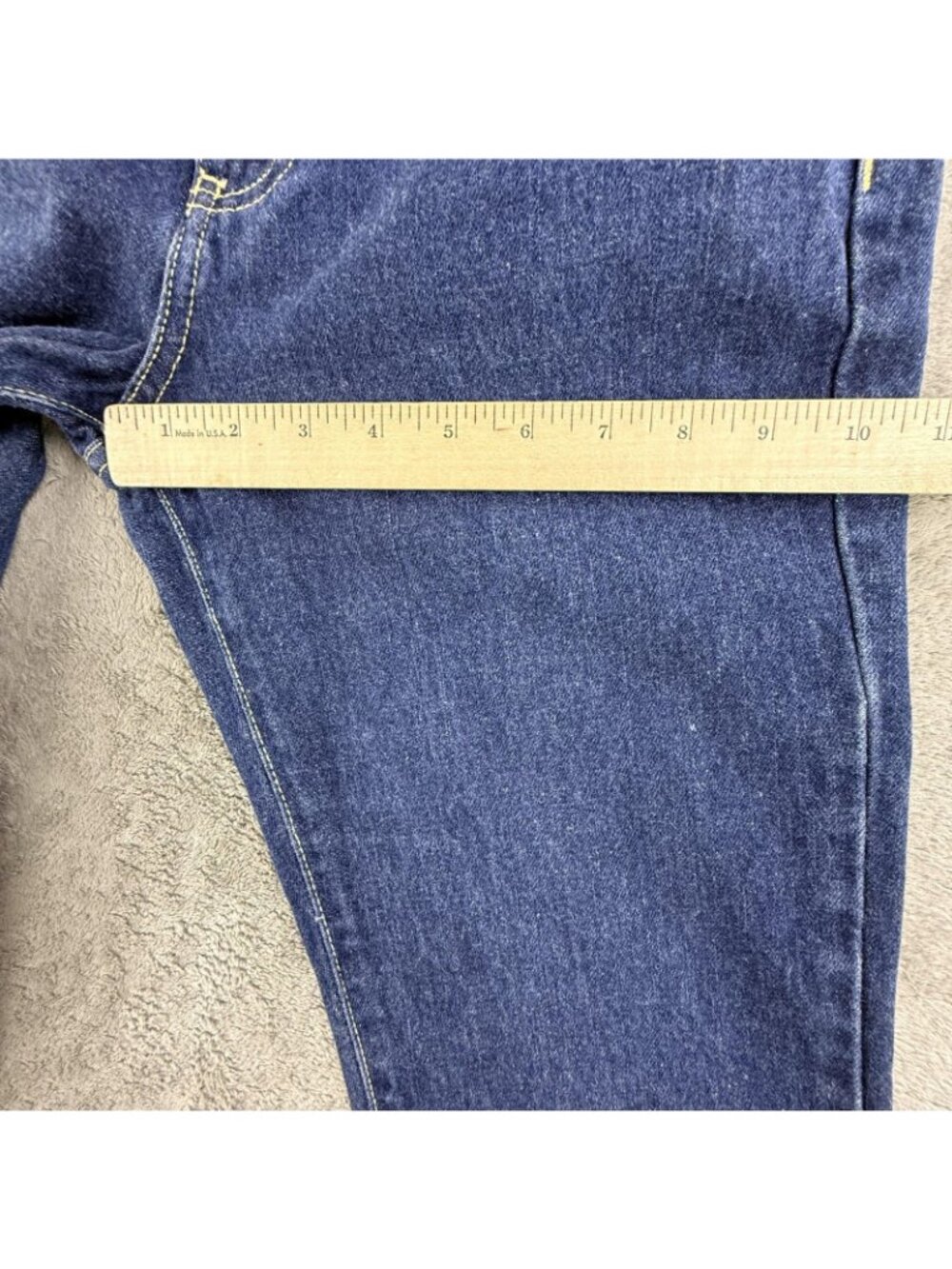Vintage Tommy Hilfiger Jeans Womens 7 Blue Straight Leg Mid Rise Denim Y2K Flag - Picture 16 of 16
